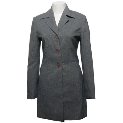 Coat (Gray, Pink) from Mikado Polyester, Viscose