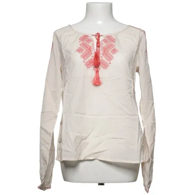 Blouse (Beige, Red) from Culture Cotton, Viscose
