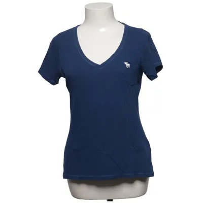 T-shirt (Blauw) van Abercrombie & Fitch Katoen, Viscose