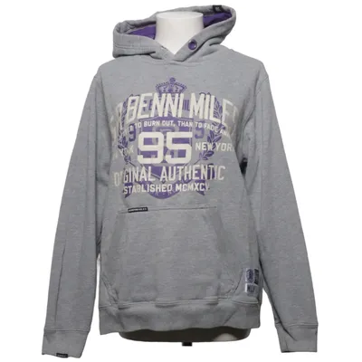 Sweat à capuche (Gris, Violet) de Sir Benni Miles Coton, Polyester