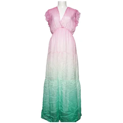 Maxi dress (Pink, Green, Multicolored) from Myastreet Silk, Viscose