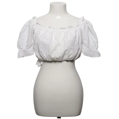 Dirndlblus (Vit) från Gina Tricot Bomull