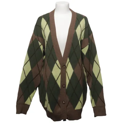 Strickjacke (Grün, Braun, Gelb) von Vintage Supply Acryl
