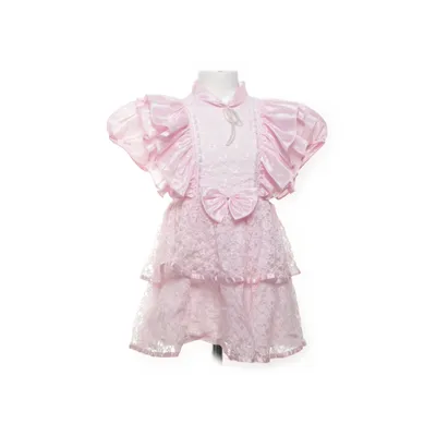 Blomsterpigekjole (Pink) fra Pip Bomuld, Polyester