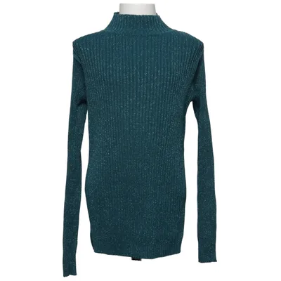 Turtleneck (Blue) from Yigga Cotton, Metallic fiber
