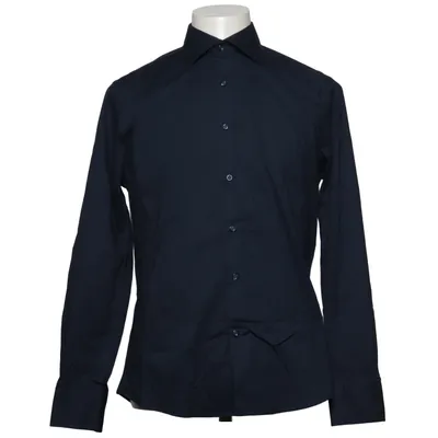 Shirt (Blue) from Doppelgänger Cotton, Elastane