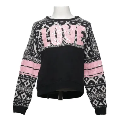 Sweatshirt (Sort, Pink, Hvid) fra Pink Bomuld