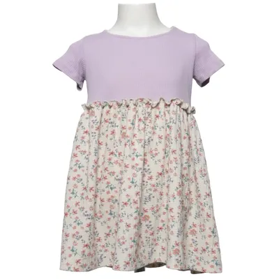Dress (Purple, Beige, Multicolored) from Name It Elastane, Organic cotton