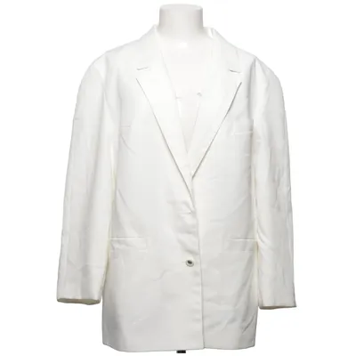 Blazer (White) from Nino Polyester, Viscose