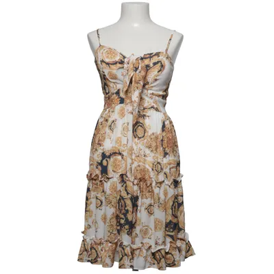 Jurk (Wit, Zwart, Goud) van Miss Cix Elastaan, Polyester