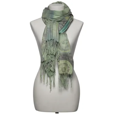 Écharpe (Vert, Multicolore) de Pashmina Cachemire
