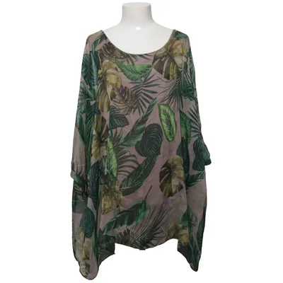 Top (narzutka szeroka, jedwab 70%, uni, szer. pod pachami 96 cm do 120 cm, wewnątrz elastyczny materiał dopasowany) van Mirelle Zijde, Viscose