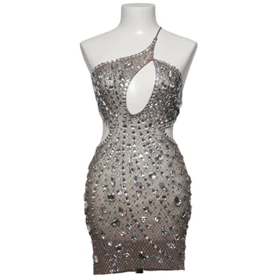 Cocktail dress (Brown, Silver) from Mew Mews