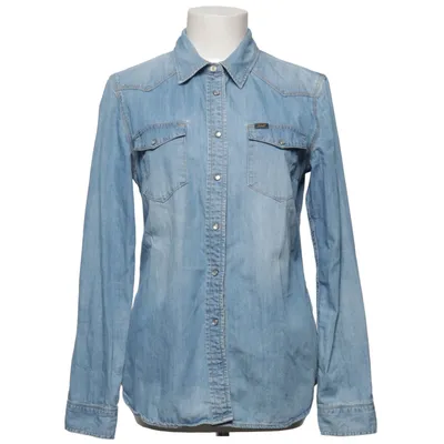 Denim blouse (Blauw) van Lee Katoen