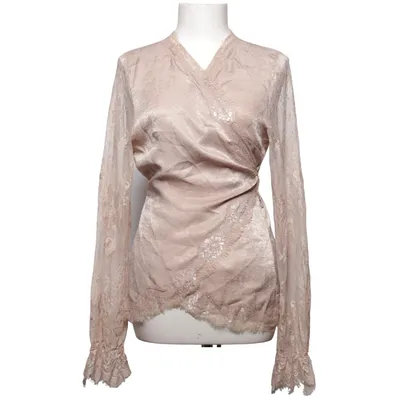 Wrap blouse (Beige) from Buch Copenhagen Cotton, Polyester