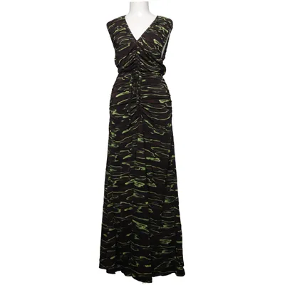 Maxi jurk (Bruin, Groen) van Gestuz Elastaan, Viscose