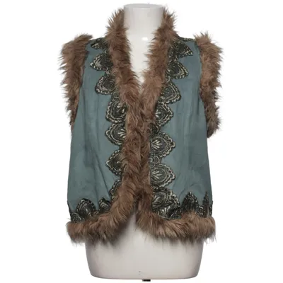 Gilet d'extérieur (Vert, Marron) de Green House Fausse fourrure, Faux cuir, Polyester