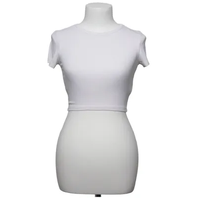 Crop Top (Weiß) von Zara Elasthan, Viskose