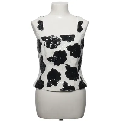 Tank Top (White, Black) from Vera Mont Acetate, Polyester