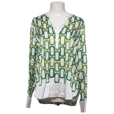 Blouse (Wit, Groen, Meerkleurig) van Herzen´s Angelegenheit Elastaan, Zijde