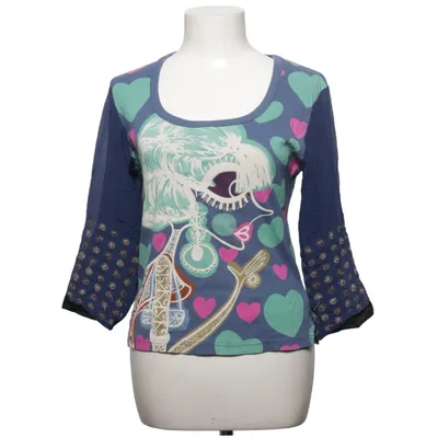 Long sleeve T-shirt (Blue, Multicolored) from Custo Barcelona