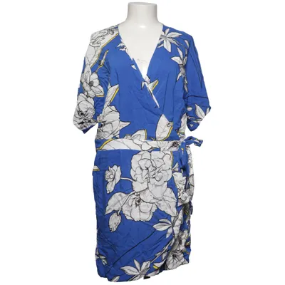Robe portefeuille (Bleu, Blanc, Multicolore) de Warehouse Viscose