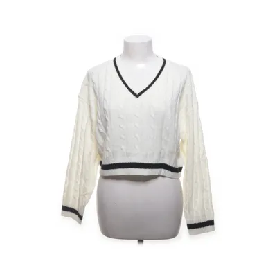 Pull-over (Blanc, Noir) de Shein Acrylique