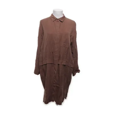 Shirt dress (Brown) from Le Streghe Tencel