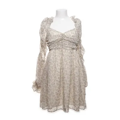Klänning (Beige, Flerfärgad) från Miss Selfridge Metallfiber, Polyester