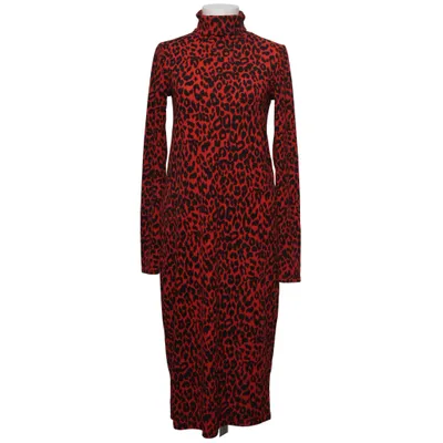 Jurk met col (Rood, Zwart) van Zara Trafaluc