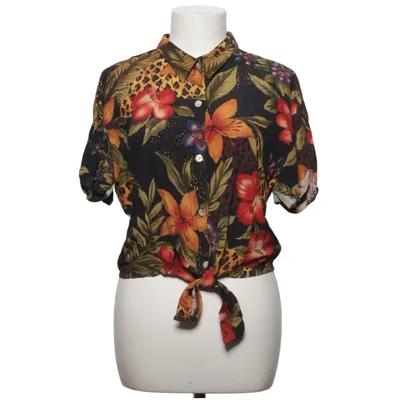 Chemise à manches courtes (Noir, Multicolore) de Coldwater Creek Viscose