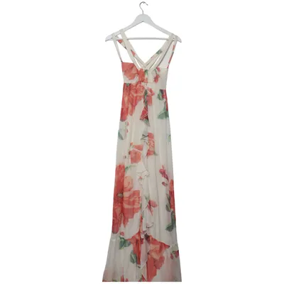 Kjole (Hvid, Rød, Grøn) fra Zara Basic Polyester, Silke