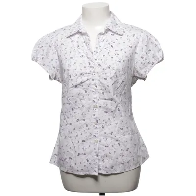 Short sleeve shirt (White, Purple) from Carin K. by Ivanhoe Sweden