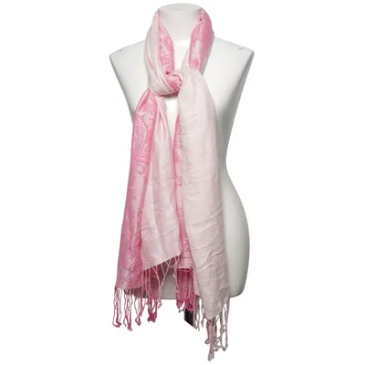 Sjaal (Roze) van Pashmina Kasjmier, Zijde
