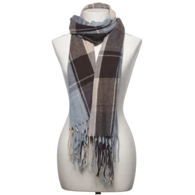 Sjaal (Blauw, Bruin, Beige) van Selfservice