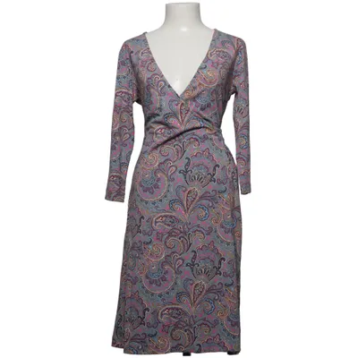 Jurk (Roze, Blauw, Meerkleurig) van Vera Velour Elastaan, Viscose