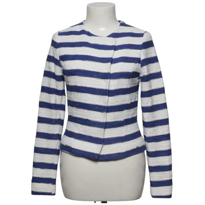 Blazer (Blau, Weiß) von Claudia Sträter Acetat, Baumwolle, Elasthan, Polyamid, Viskose