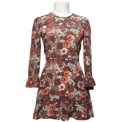 Kleid (Braun, Orange, Weiß) von Réalisation Seide