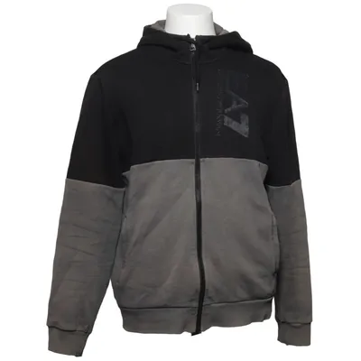 Hoodie (Black, Gray) from Emporio Armani Cotton, Elastane, Polyester