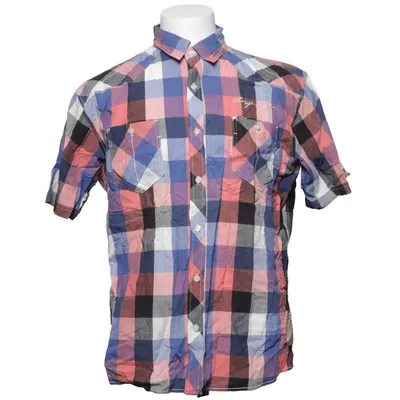 Short sleeve shirt (Blue, Red, Black) from Shine Fashion Cotton
