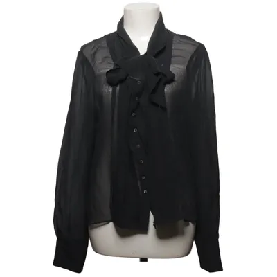 Schluppenbluse (Schwarz) von L.K. Bennett Polyester, Seide