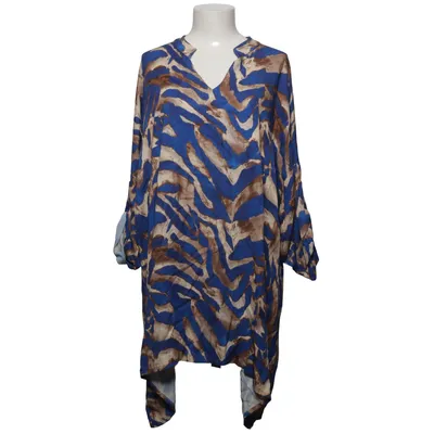 Jurk (Blauw, Bruin, Meerkleurig) van Cat & Co Katoen, Tencel