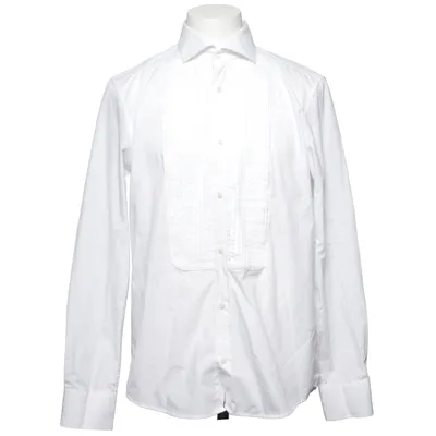 Smokingskjorta (Vit) från WE Fashion Bomull, Återvunnen polyester