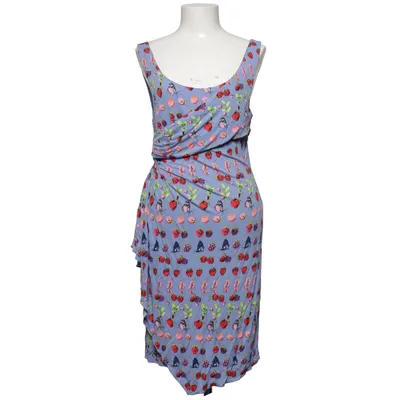 Jurk (Blauw, Meerkleurig) van Versace for H&M Elastaan, Polyester, Viscose