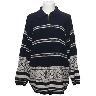 Strickpullover (Blau, Weiß) von Olsen Collection Baumwolle