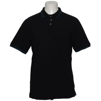 Poloshirt (Zwart, Blauw) van Dressmann Katoen