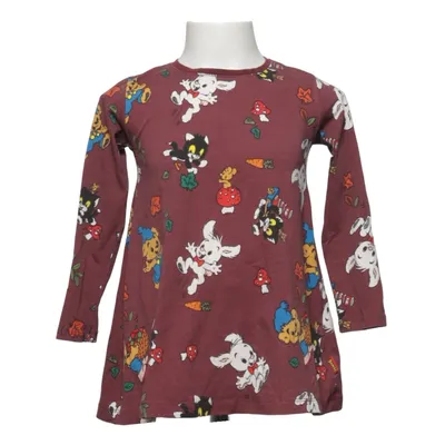 Dress (Red, Multicolored) from Bamse by Lindex Cotton, Elastane