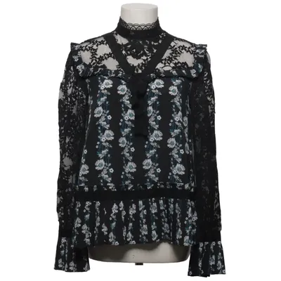 Blouse (Noir, Multicolore) de Erdem x H&M Polyamide, Coton, Polyester