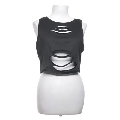 Crop top (Svart) från Romwe Elastan, Polyester