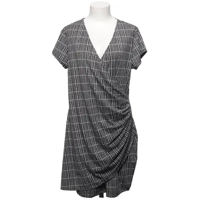 Robe portefeuille (Noir, Blanc) de Now Élasthane, Polyester